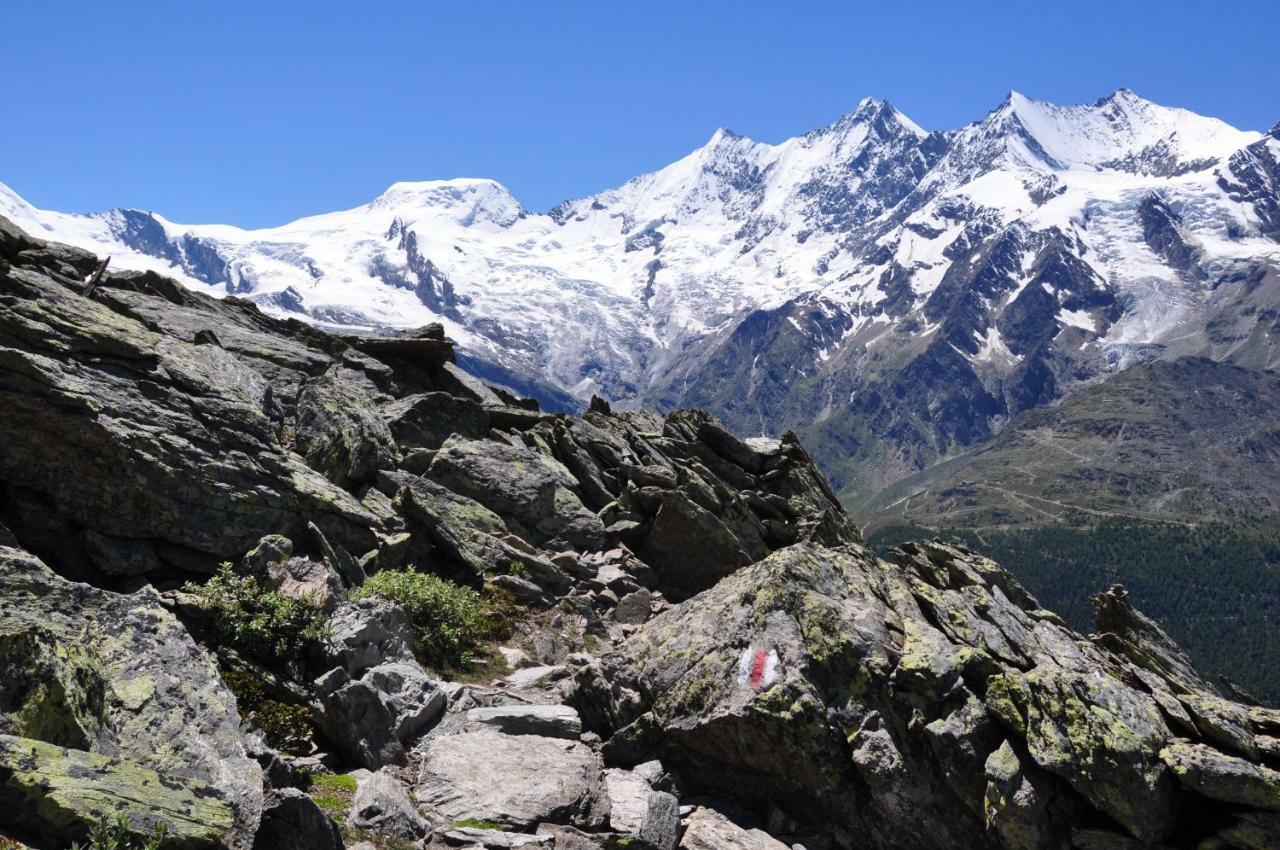 Haus Wiedersehen, Weissmies Daire Saas-Grund Dış mekan fotoğraf